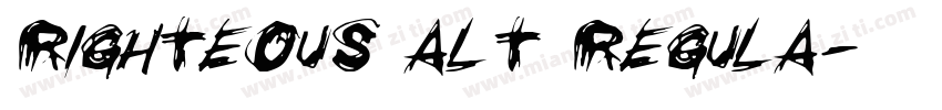 Righteous Alt Regula字体转换